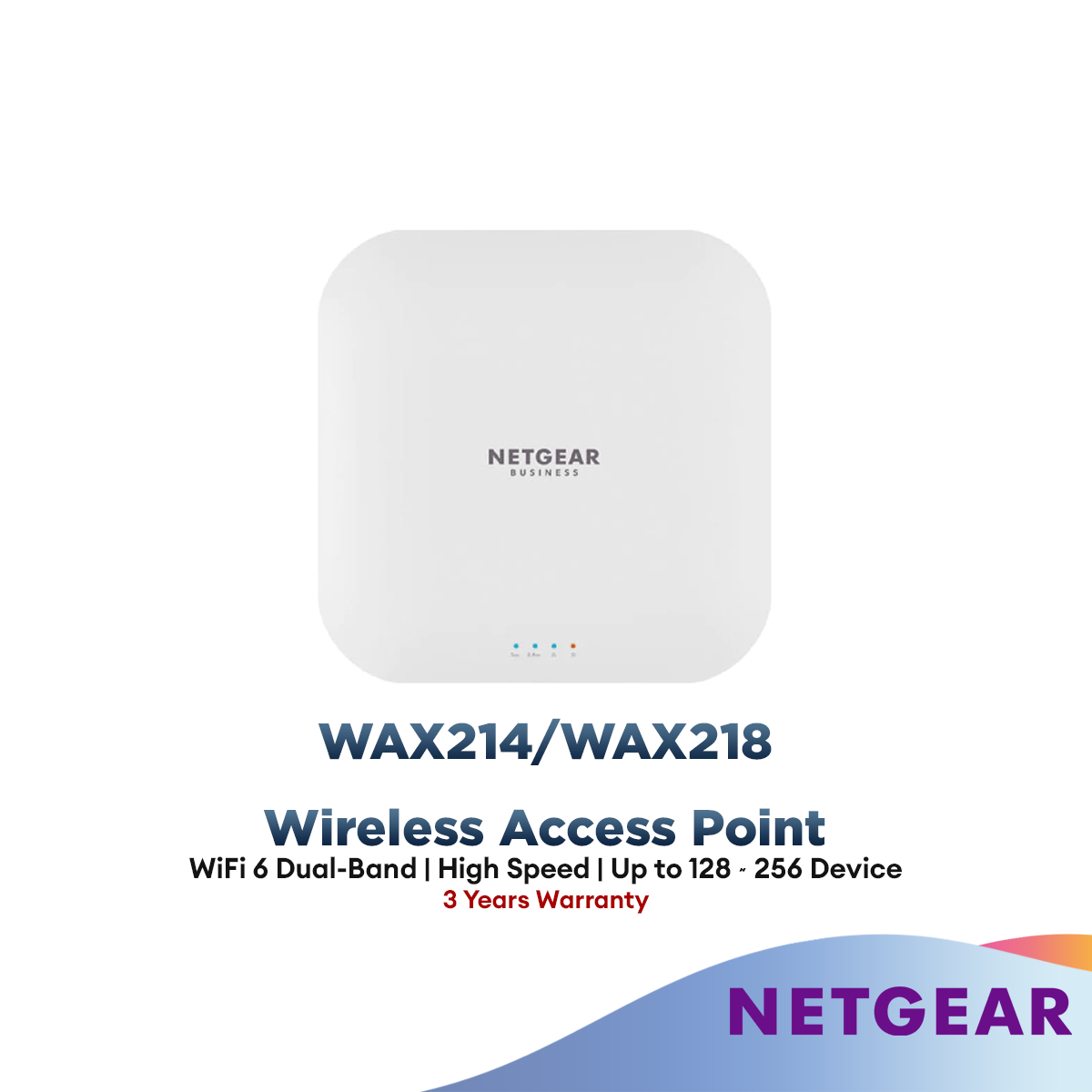 Netgear WAX214 Wireless Access Point - WiFi 6 Dual-Band AX1800 Speed –