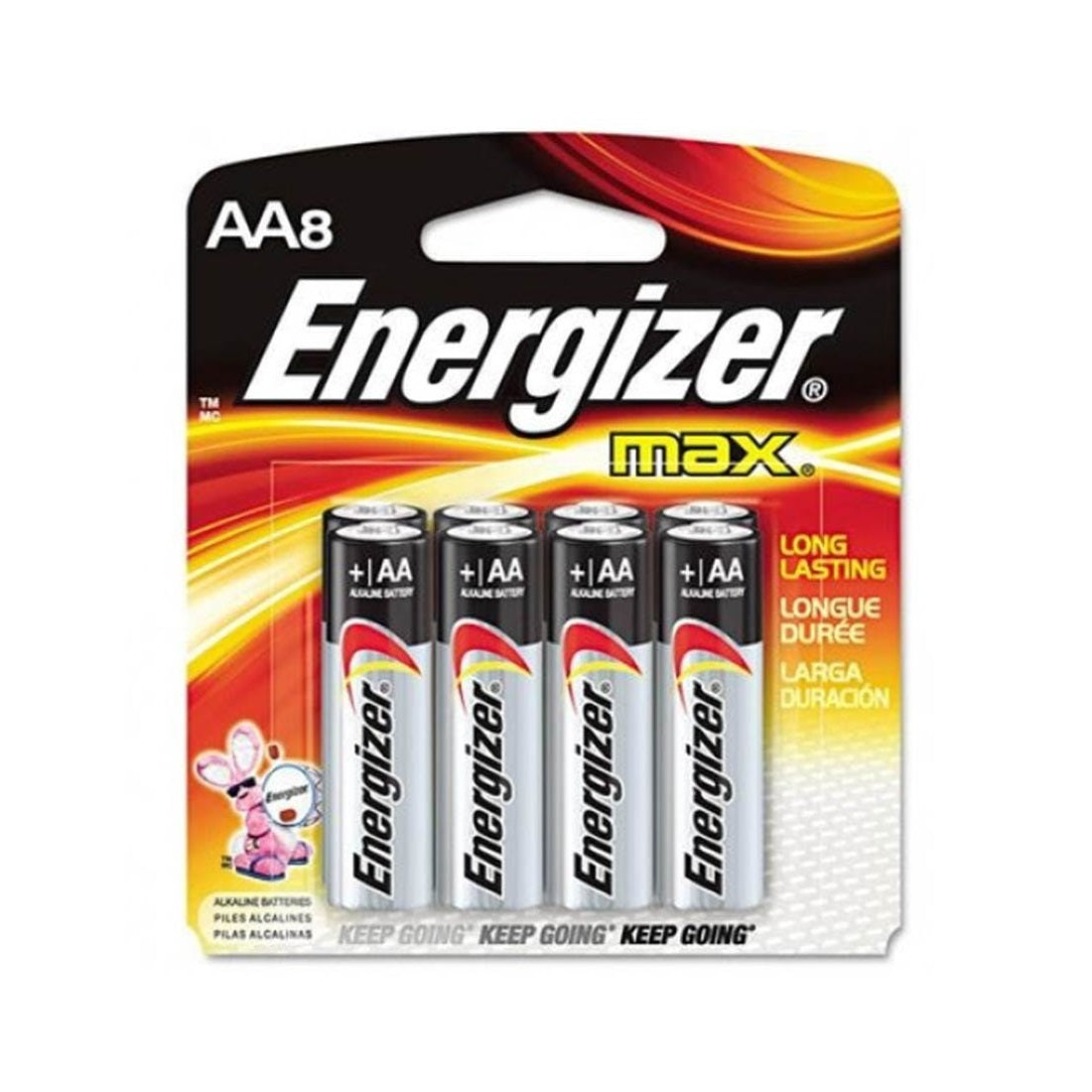  Energizer AA Batteries, Max Double A Battery Alkaline, 8 Count  : Health & Household