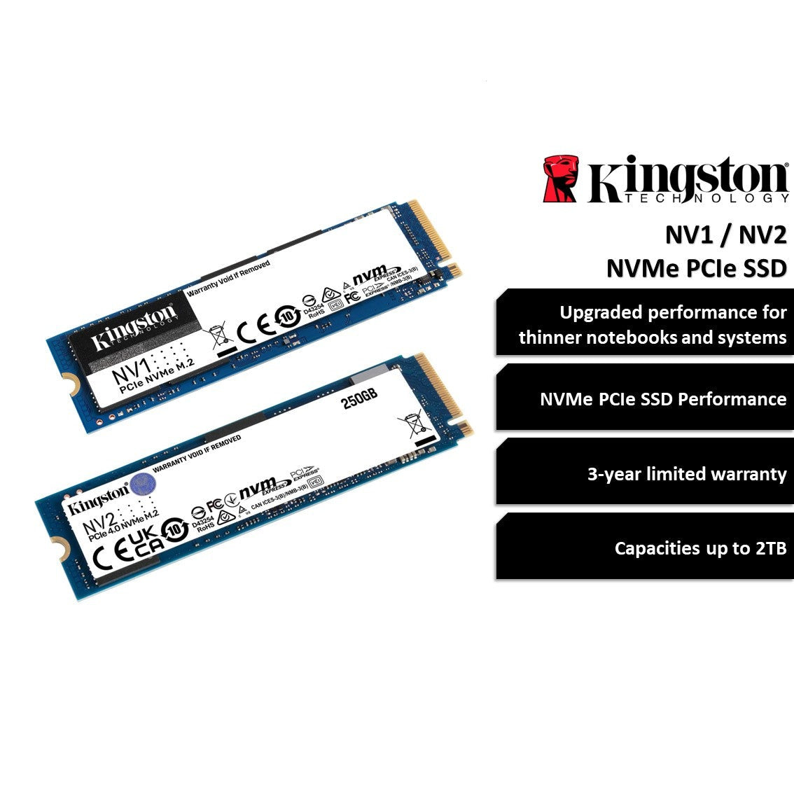 SSD M.2 KINGSTON 500GO NV1 NVME