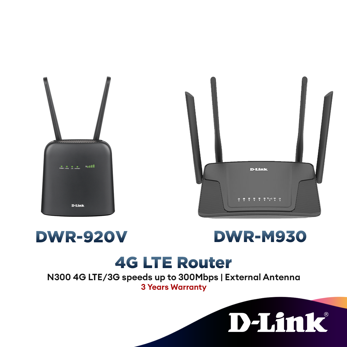 D-Link DWR-920V / DWR-M930 N300 Gigabit LAN 4G LTE Router similar with ...