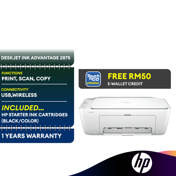 HP 2776 / HP 2777 / HP 2778 / HP 2875 Deskjet Ink Advantage Wireless All in One Printer