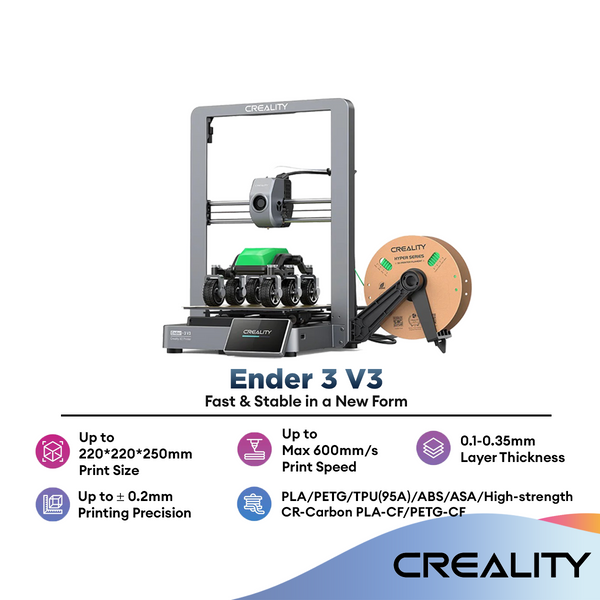 Creality Ender-3 V3 3D Printer FDM Printer Max 600mm/s Printing Auto Leveling Auto Filament Loading and Unloading