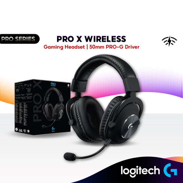 Logitech G PRO X Wireless Lightspeed Gaming Headset | 50mm PRO-G Drivers | Object-Based Surround Sound