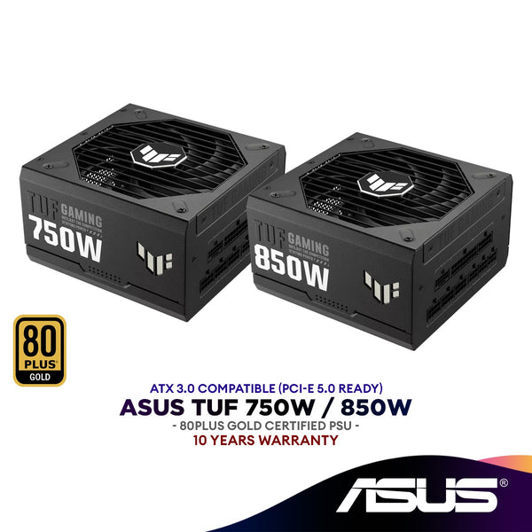 ASUS TUF 750W / TUF 850W GOLD ATX3.0 PCIe5.0 Fully Modular Power Supply (TUF-GAMING-750G / TUF-GAMING-850G) 80+ GOLD PSU