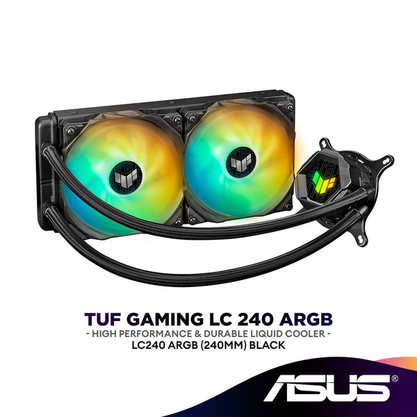 ASUS TUF Gaming LC 240 ARGB 240mm AiO CPU Cooler | Intel & AMD CPU Liquid Cooler