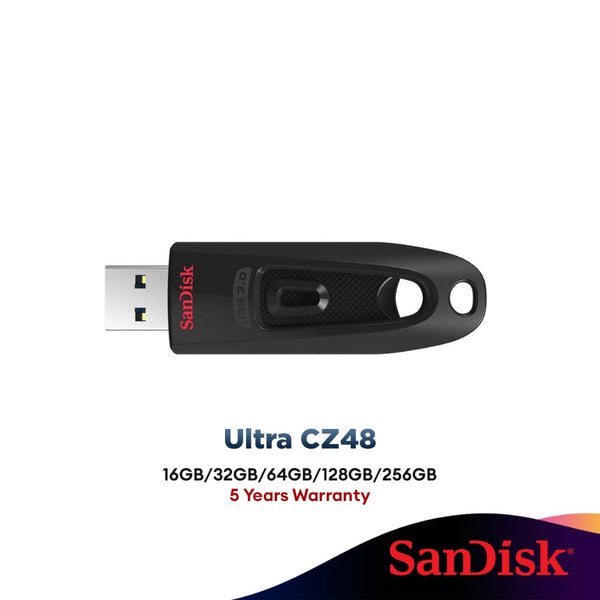 SanDisk Ultra CZ48 Flash Drive (16GB/ 32GB/ 64GB/ 128GB/256GB)