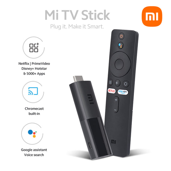 Xiaomi Mi TV Stick (Global Version) 1080P FHD Portable Streaming Media Player |  Google Assistant & Smart Cast