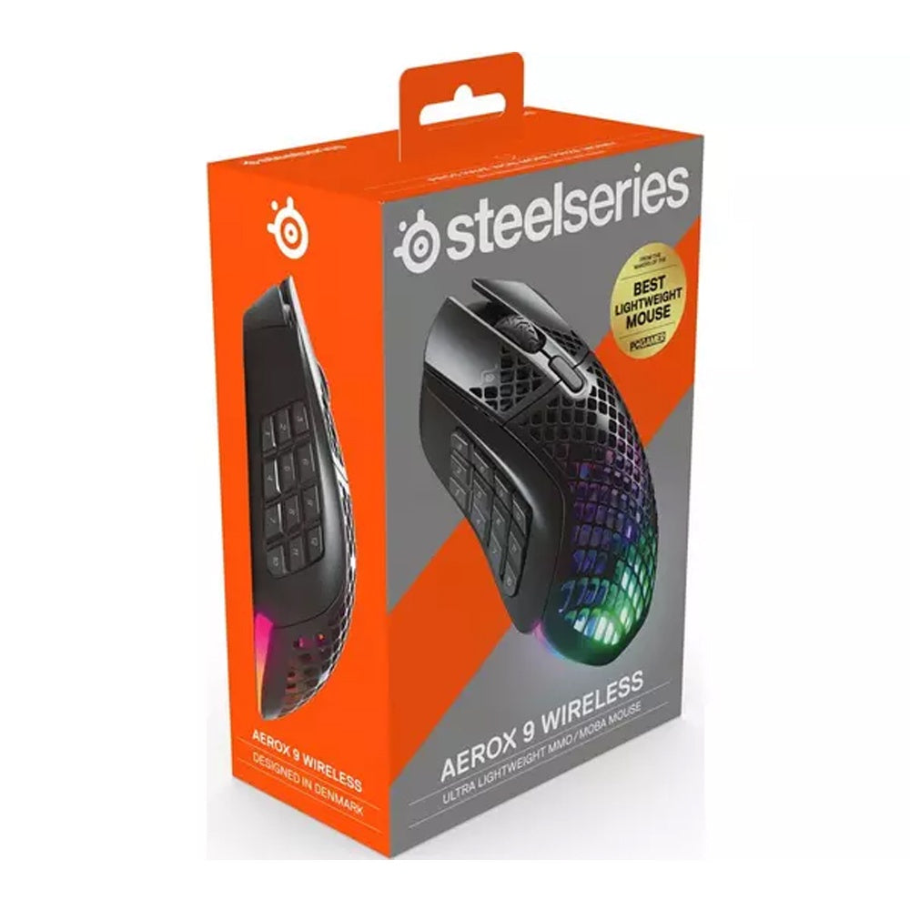 SteelSeries Aerox 9 Wireless RGB Ultra Lightweight MOBA 18