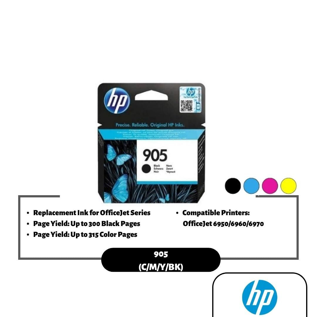 HP 905 Ink Cartridge (Black/Cyan/Magenta/Yellow) – ALL IT Hypermarket