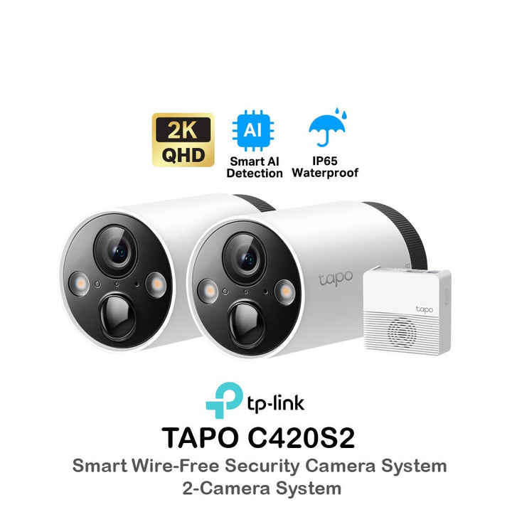 TP-Link Tapo C420S2 - Résolution 2K QHD (2560 x 1440)