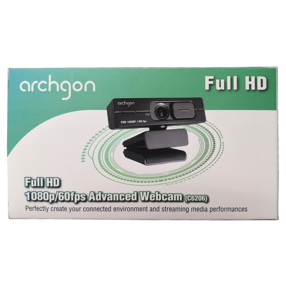 Archgon Full HD 1080p 60fps Advanced Webcam F2.2 Aperture with ...