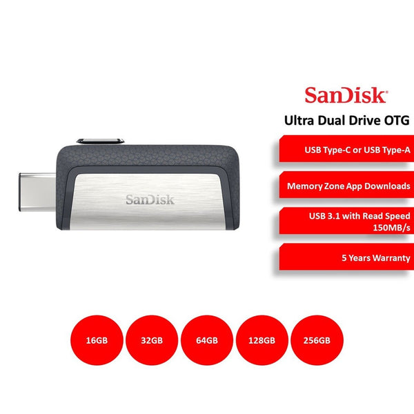 Pendrive SanDisk Ultra Dual Drive Luxe USB 3.1 USB-C 32GB 150MB/s